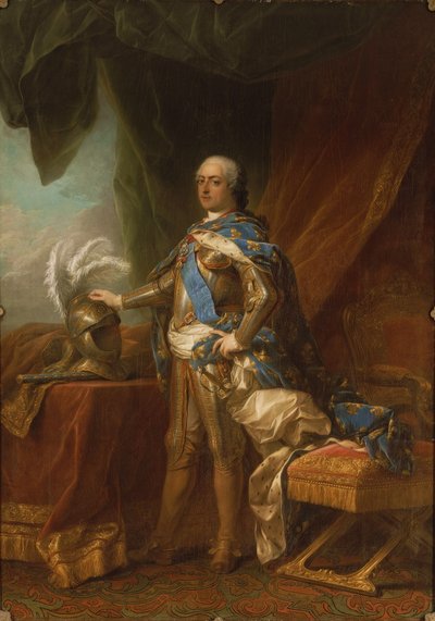 Louis XV in Armour by Charles André van Loo